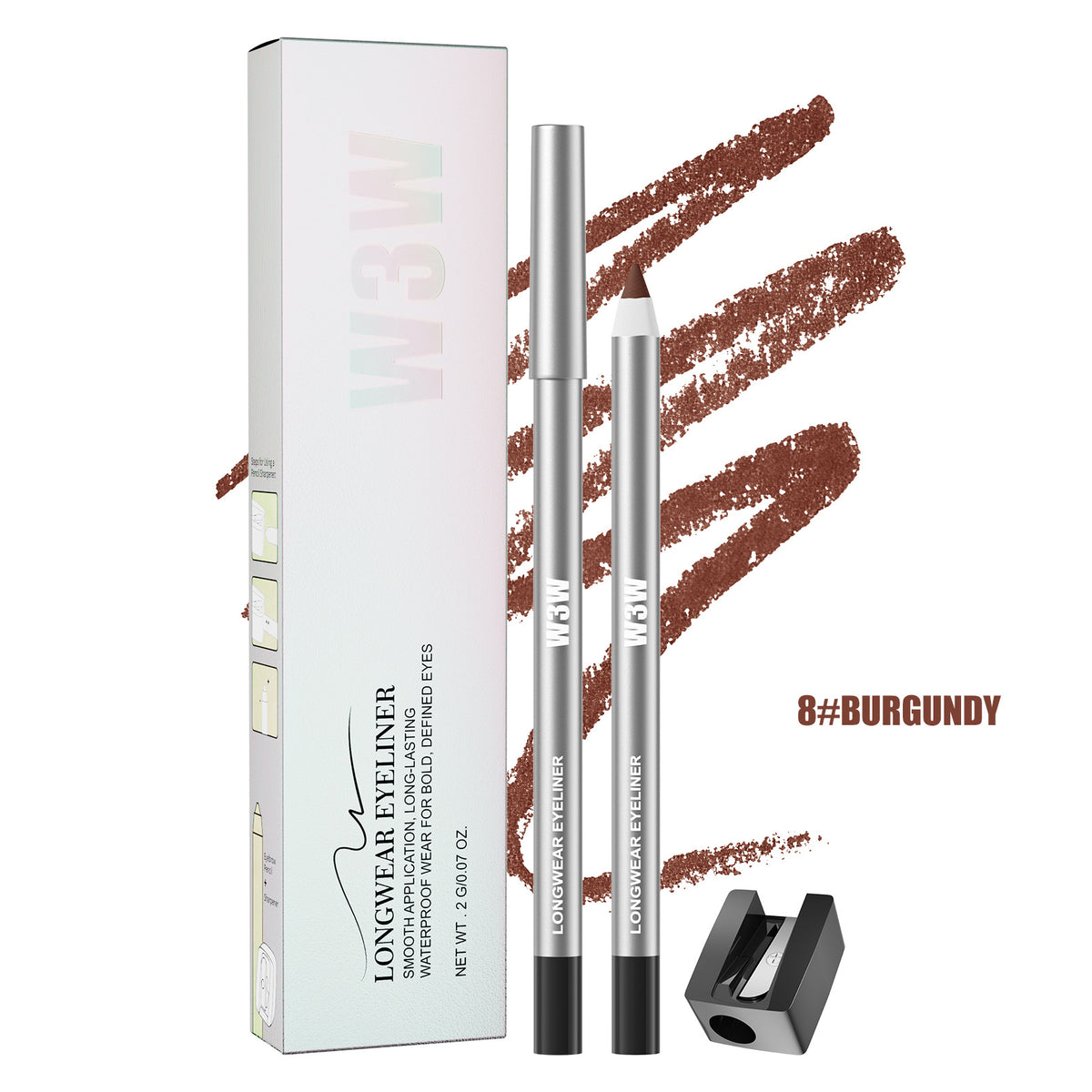 W3W Colored Eyeliner Gel Pen‑Waterproof Sweatproof Smudge‑Proof Long Lasting