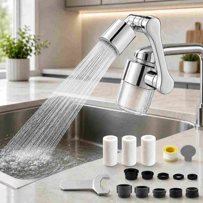 3D Swivel Filter Faucet Extender