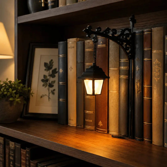 Cozy Book Nook Must-Have: Vintage Decorative Library Lantern Lighting