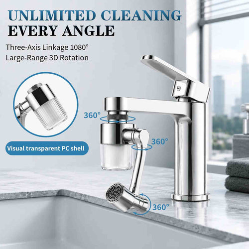 3D Swivel Filter Faucet Extender