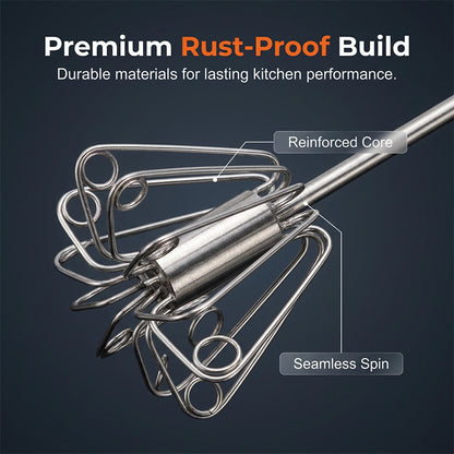 ✨Stainless Steel Semi-Automatic Hand Egg Beater