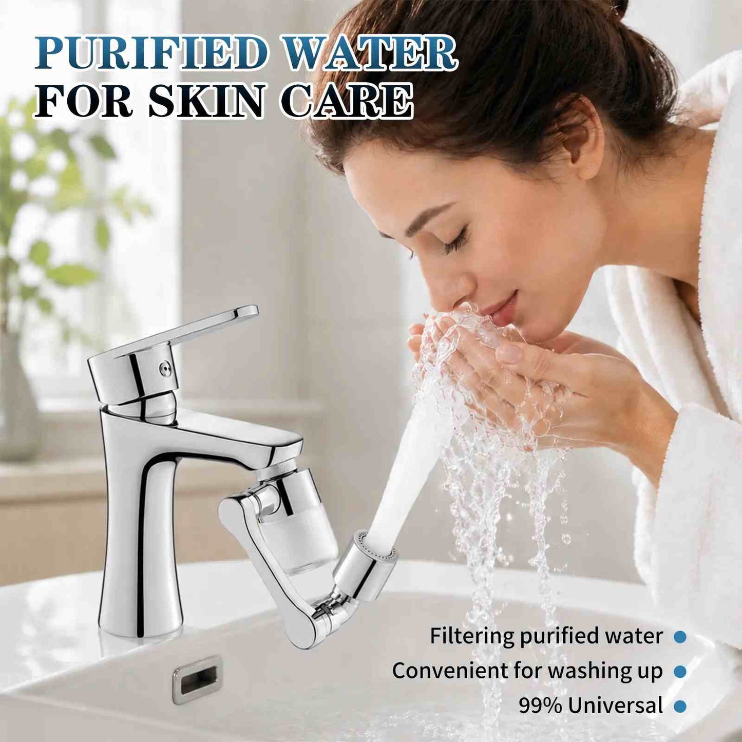 3D Swivel Filter Faucet Extender
