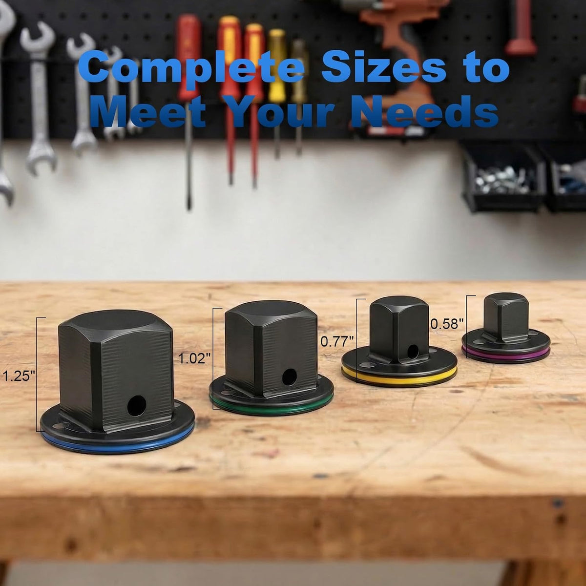 4PCS Low Profile Socket Adapter Set – The Ultimate Tool Upgrade For Tight Spaces