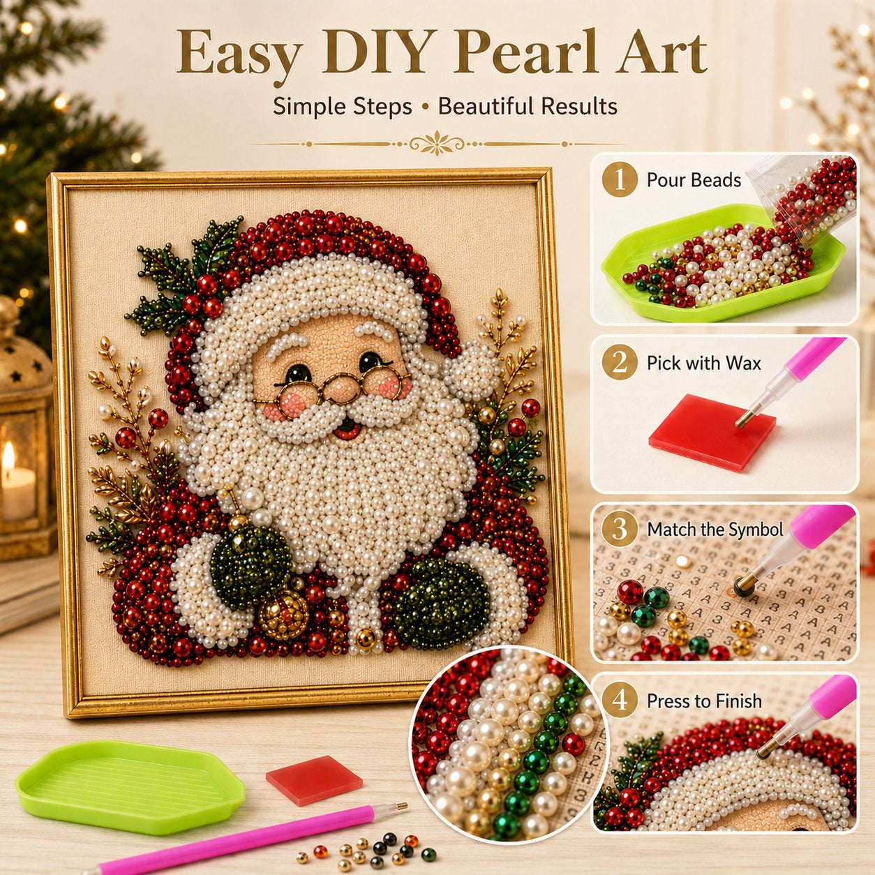Christmas Pearl Art DIY Kit