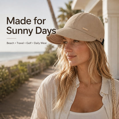 Women's Wide Brim Sun Visor Hat