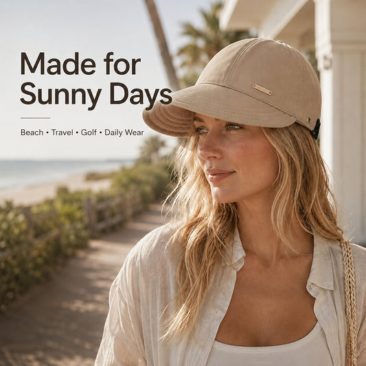 Women's Wide Brim Sun Visor Hat