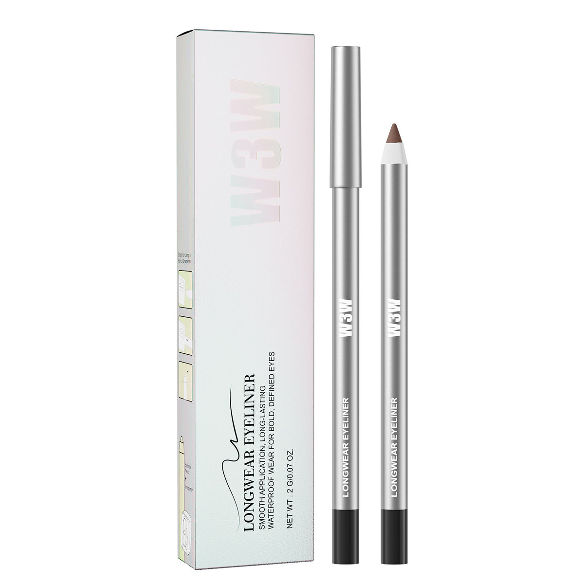 W3W Colored Eyeliner Gel Pen‑Waterproof Sweatproof Smudge‑Proof Long Lasting