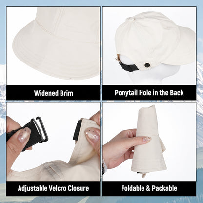 Women's Wide Brim Sun Visor Hat