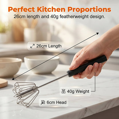 ✨Stainless Steel Semi-Automatic Hand Egg Beater