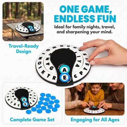 Starts With Ends With by Relatable - The Fast Paced Word Game Your Family Games Collection Has Been Missing. Spin The Letter Wheels and Race to Shout the Word – Includes 1 Spinner Device and 20 Tokens.