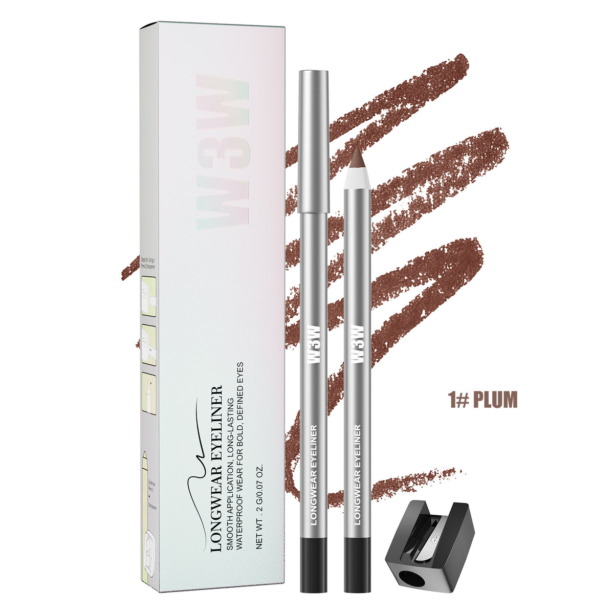 W3W Colored Eyeliner Gel Pen‑Waterproof Sweatproof Smudge‑Proof Long Lasting