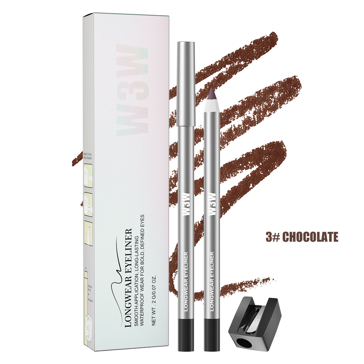 W3W Colored Eyeliner Gel Pen‑Waterproof Sweatproof Smudge‑Proof Long Lasting