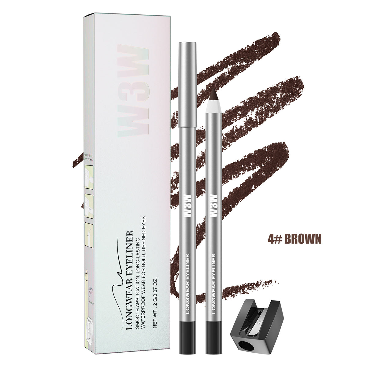 W3W Colored Eyeliner Gel Pen‑Waterproof Sweatproof Smudge‑Proof Long Lasting
