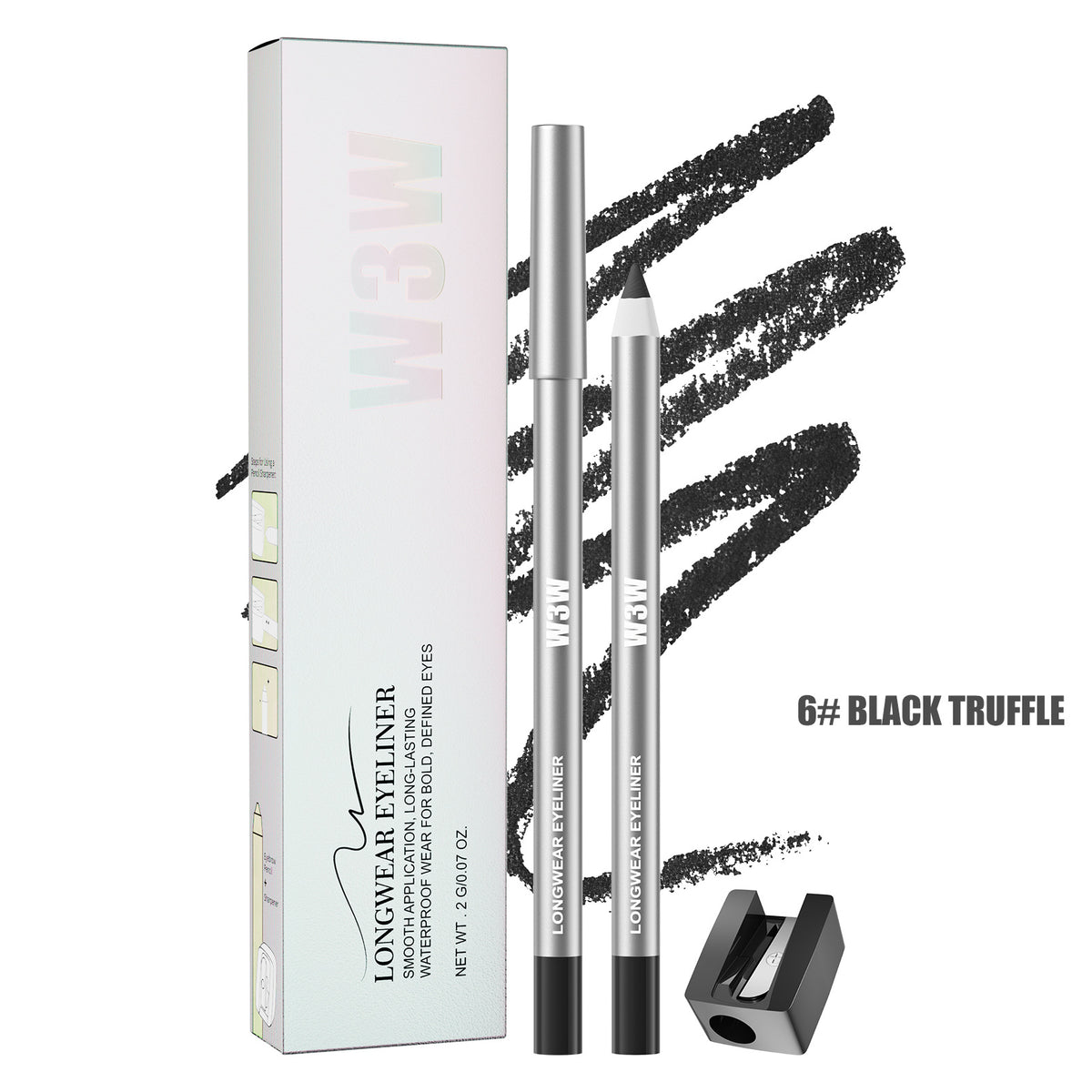 W3W Colored Eyeliner Gel Pen‑Waterproof Sweatproof Smudge‑Proof Long Lasting